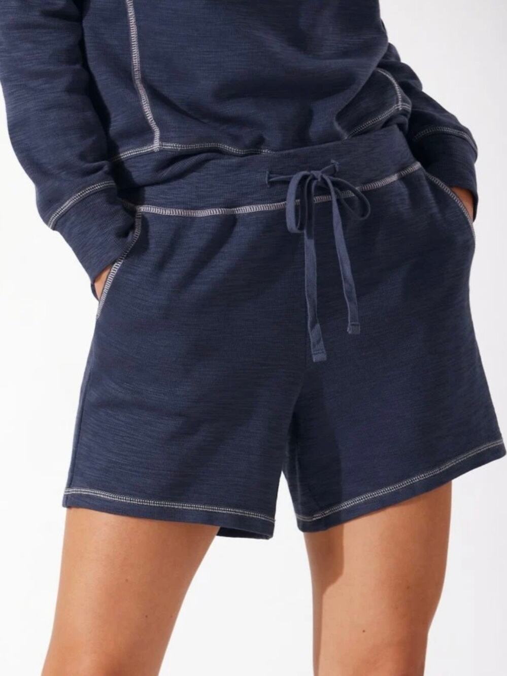 Tommy Bahama XL Pima Cotton Coastal Beach Ocean Navy Blue Tobago Bay Shorts NWT